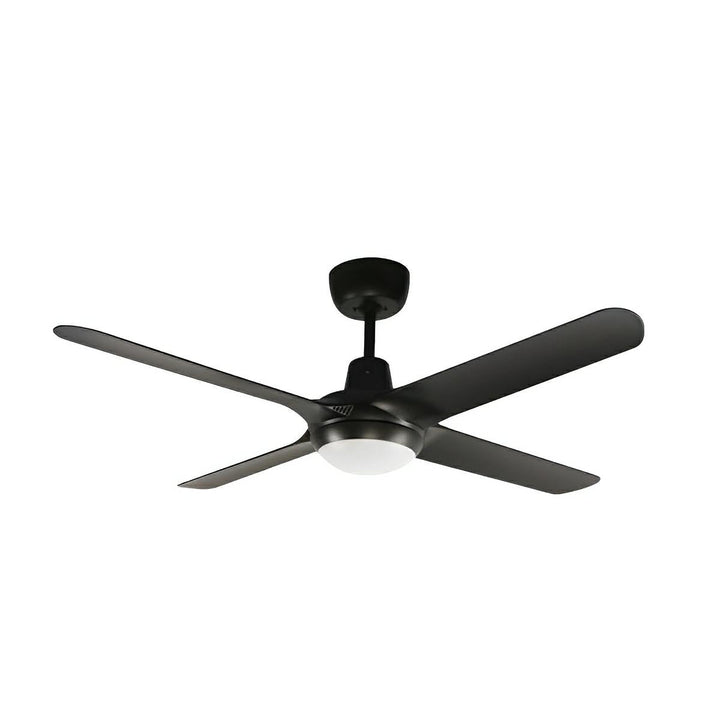56" Spyda AC Ceiling Fan Black, White, Titanium, Teak, Walnut with Light SPY1424-L Ventair