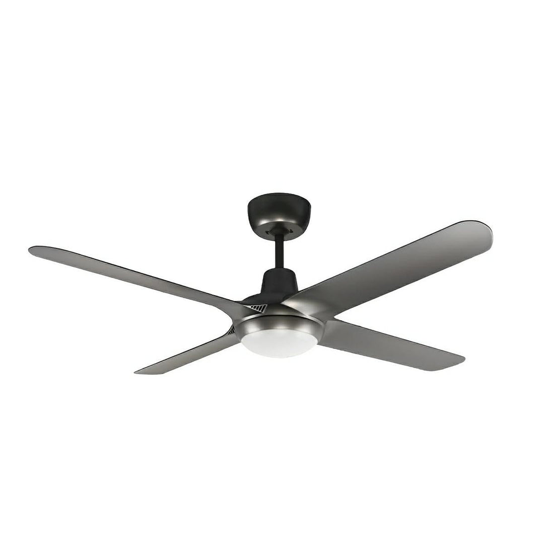 56" Spyda AC Ceiling Fan Black, White, Titanium, Teak, Walnut with Light SPY1424-L Ventair