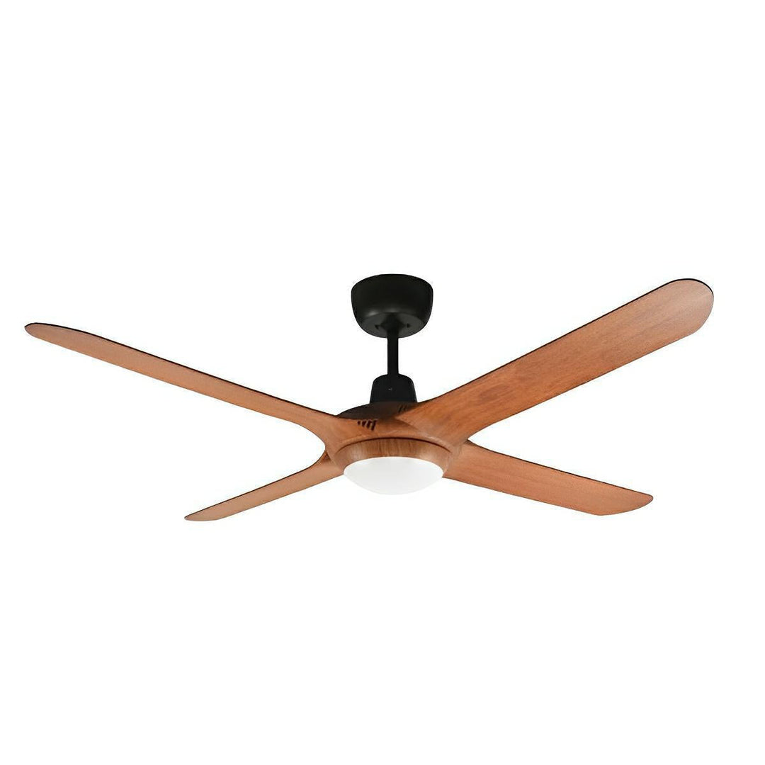 56" Spyda AC Ceiling Fan Black, White, Titanium, Teak, Walnut with Light SPY1424-L Ventair
