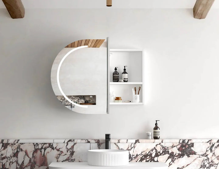 Bondi 900x600 White LED Shaving Cabinet
