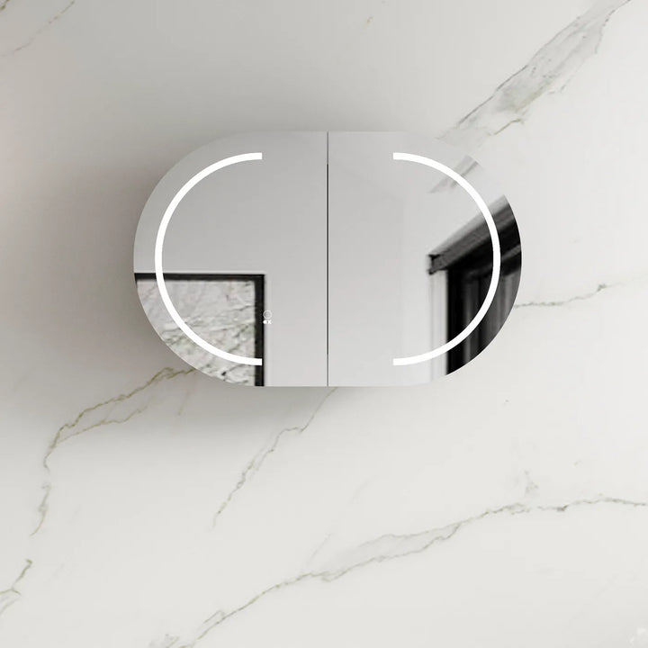 Bondi 900x600 White LED Shaving Cabinet