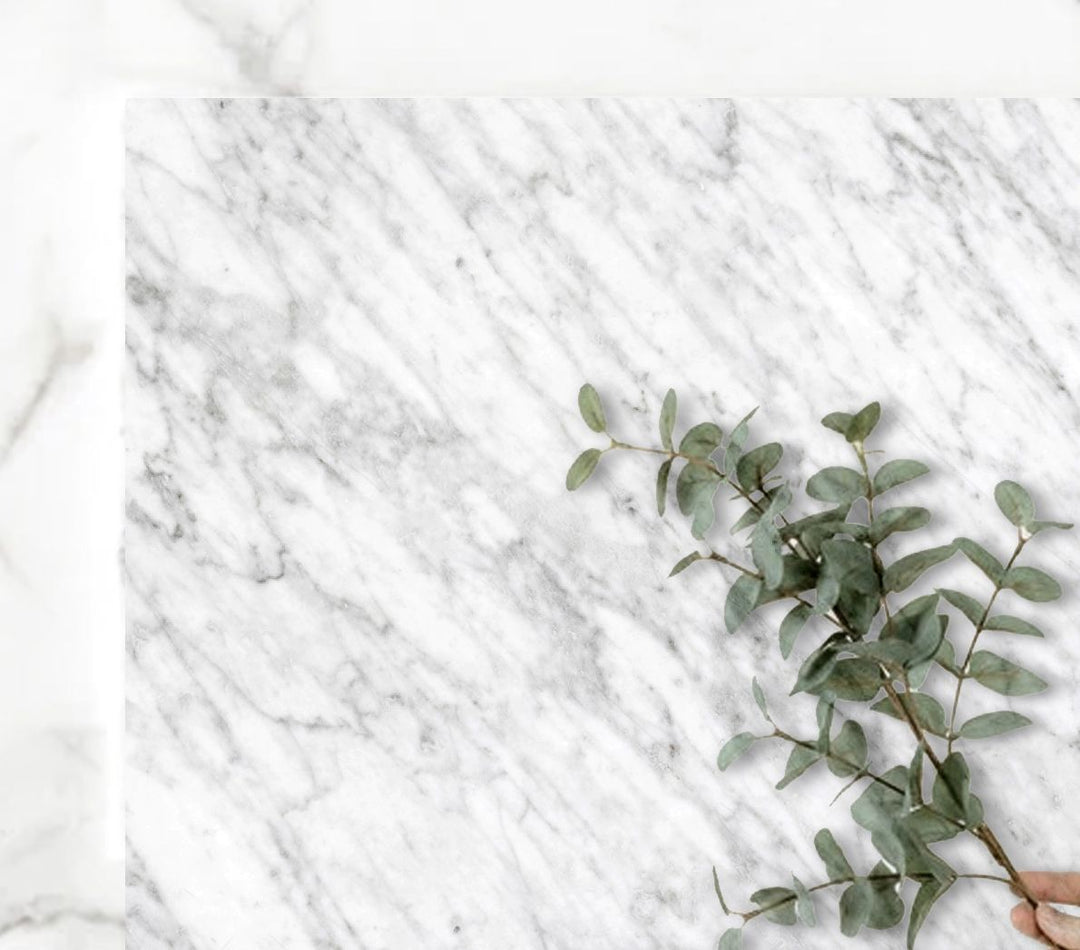 Vanity Top - 1200mm Natura Carrara Marble Top