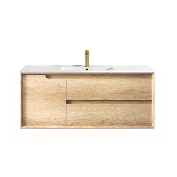 Byron 1200mm Natural Oak Wall Hung Vanity