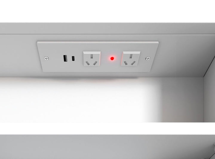 LED Archie 900x600 White Shaving Cabinet