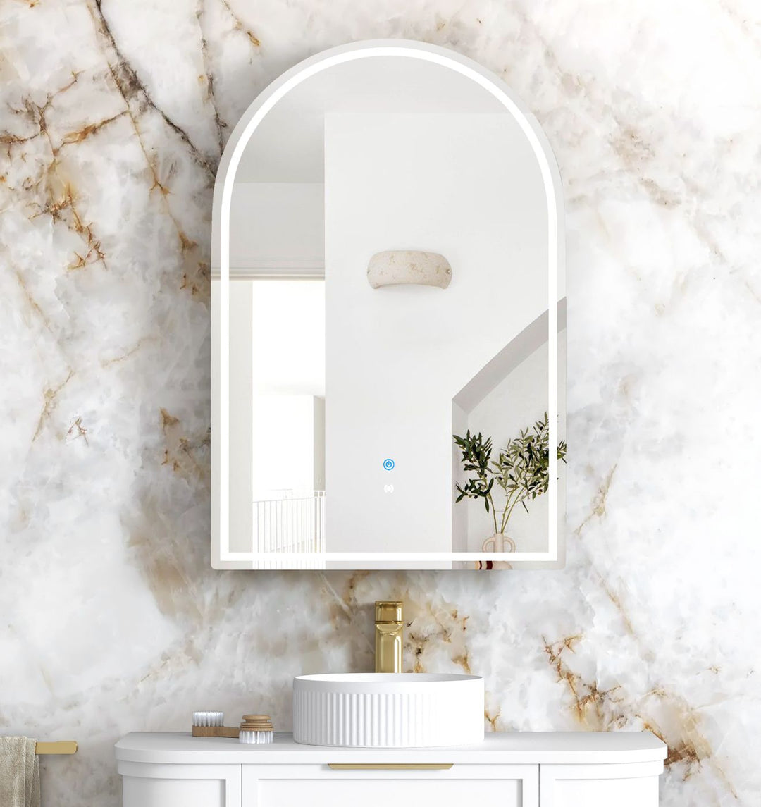 LED Archie 900x600 White Shaving Cabinet