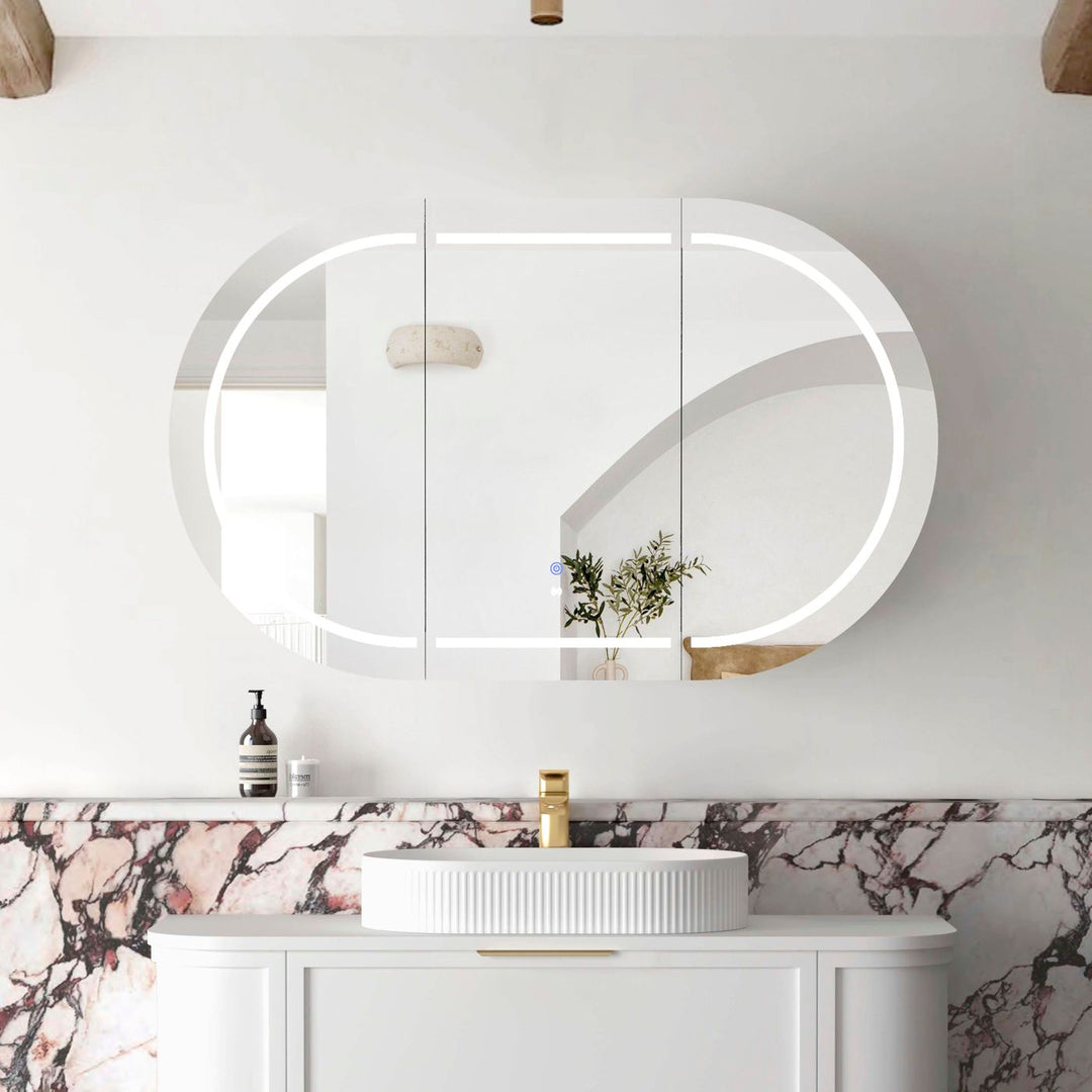 LED Bondi 1200x750 White Shaving Cabinet - Premium
