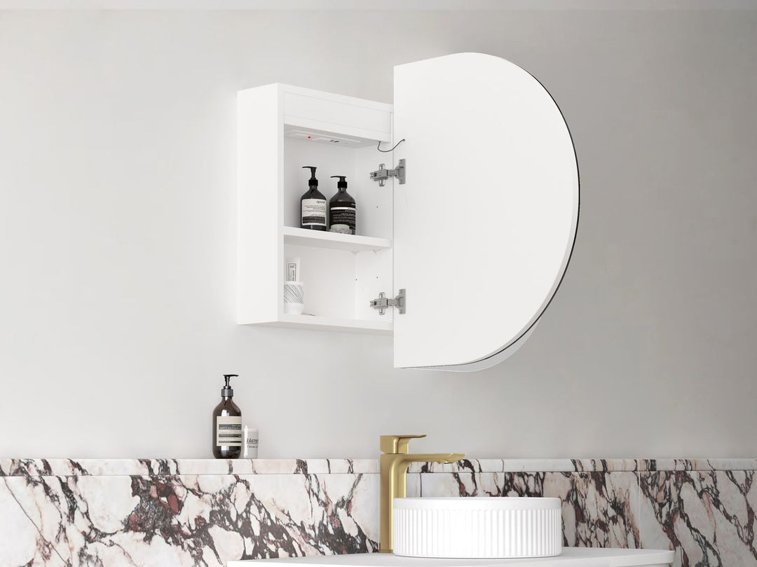 LED Bondi 900x600 White Shaving Cabinet - Premium