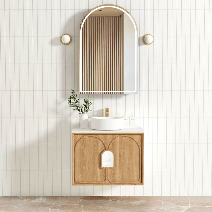 Laguna Mark II 750mm Woodland Oak Wall Hung Vanity
