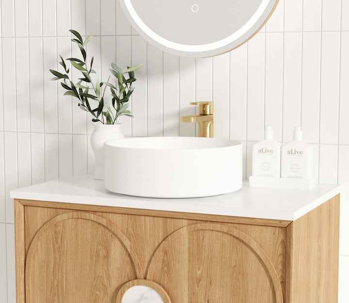 Laguna Mark II 750mm Woodland Oak Wall Hung Vanity
