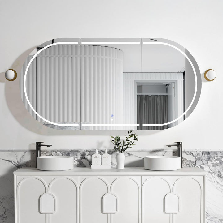 LED Bondi 1800x900 White Shaving Cabinet - Premium