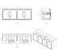 Laguna Mark II 1500mm Woodland Oak Wall Hung Vanity
