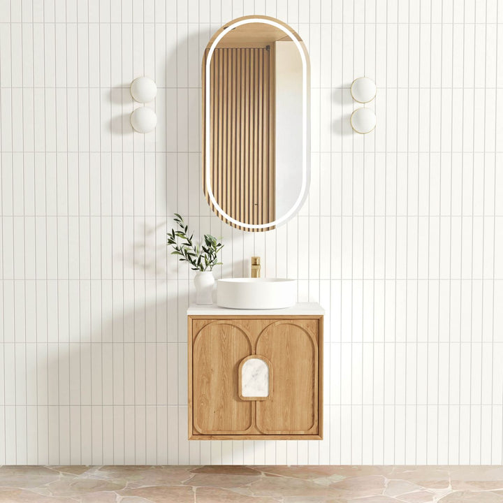 Laguna Mark II 600mm Woodland Oak Wall Hung Vanity