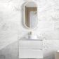 Noosa Fluted 750mm Satin White Wall Hung Vanity