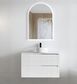 Noosa Fluted 900mm Satin White Wall Hung Vanity