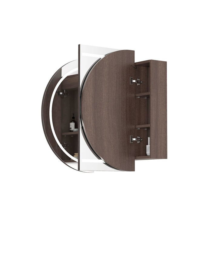 LED Bondi 1200x750 Sable Walnut Shaving Cabinet - Premium Edition