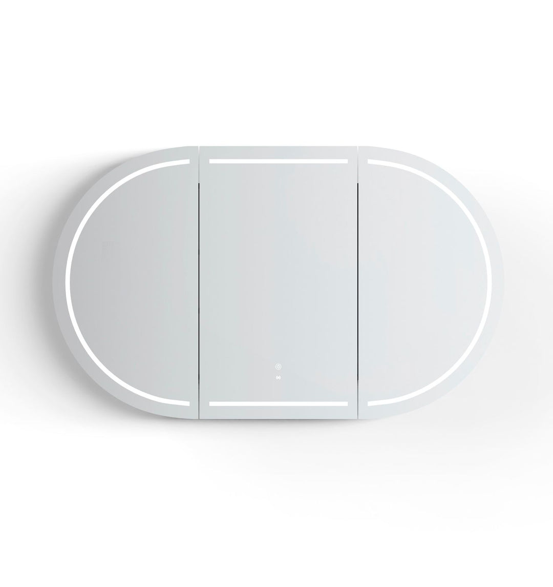 LED Bondi 1500x900 Sable Walnut Shaving Cabinet - Premium Edition