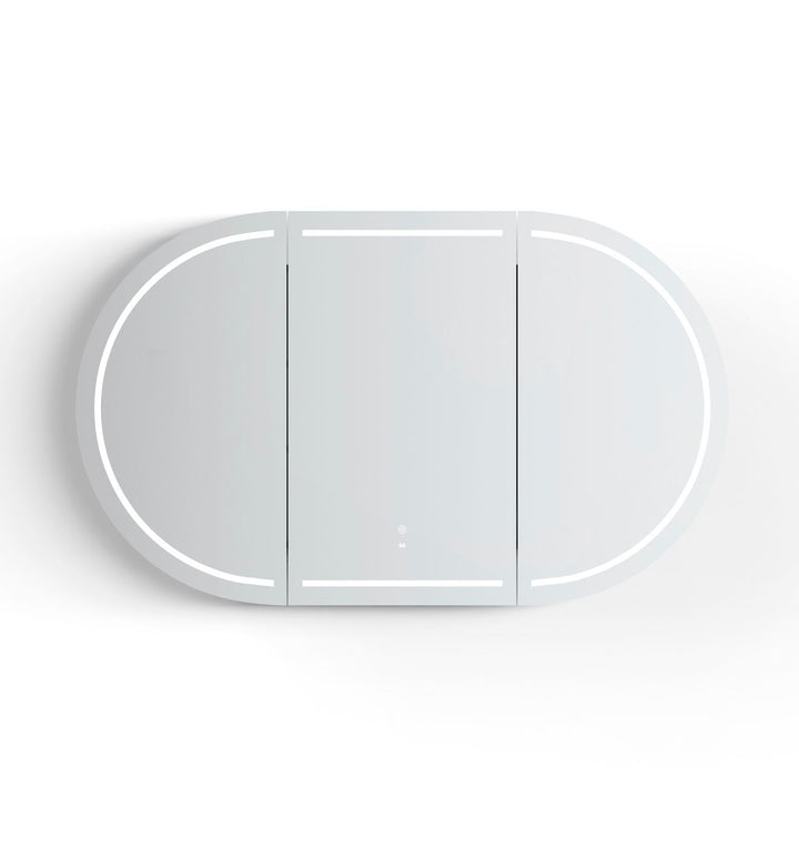 LED Bondi 1500x900 Sable Walnut Shaving Cabinet - Premium Edition