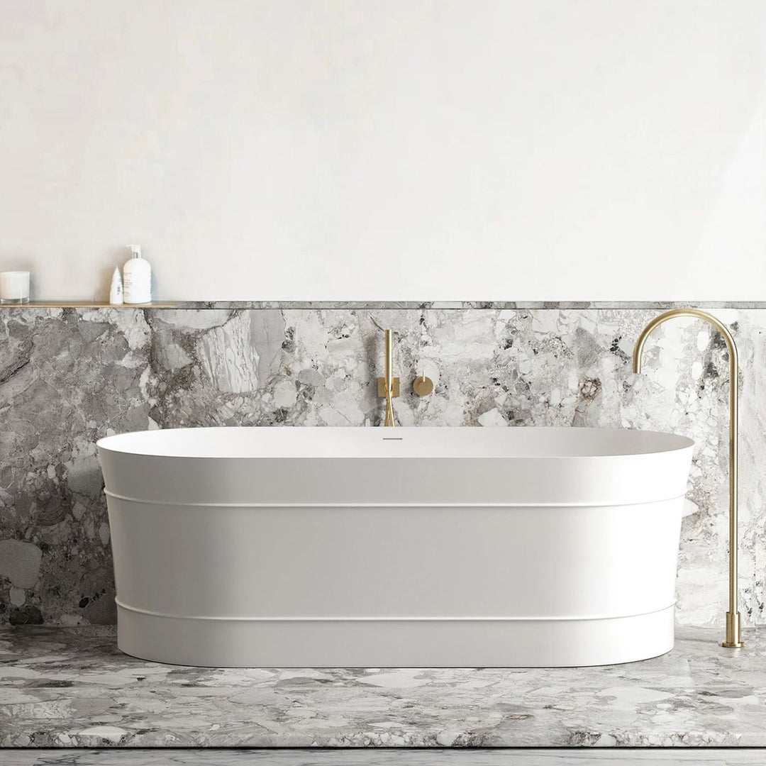 Attica Bondi 1700 Gloss White Bath with Overflow