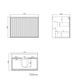 Marlo Fluted 750mm Matte Black Wall Hung Vanity