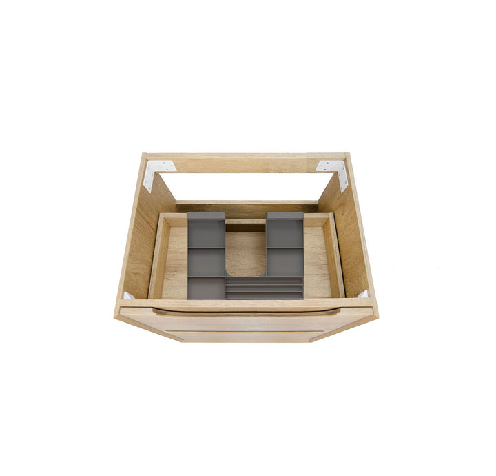 Byron 600mm Natural Oak Wall Hung Vanity