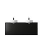 Marlo Fluted 1500mm Matte Black Wall Hung Vanity