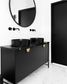 Marlo Fluted 1500mm Matte Black Wall Hung Vanity