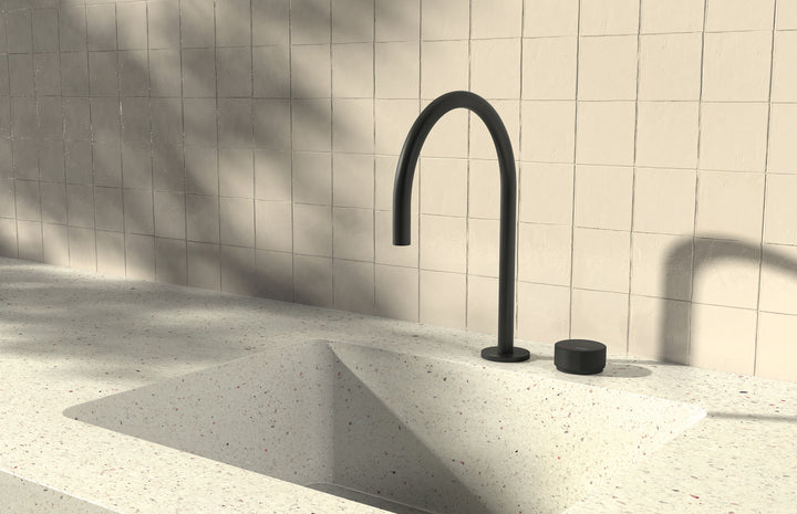 Axia Hob Sink Mixer Set 220mm Gooseneck