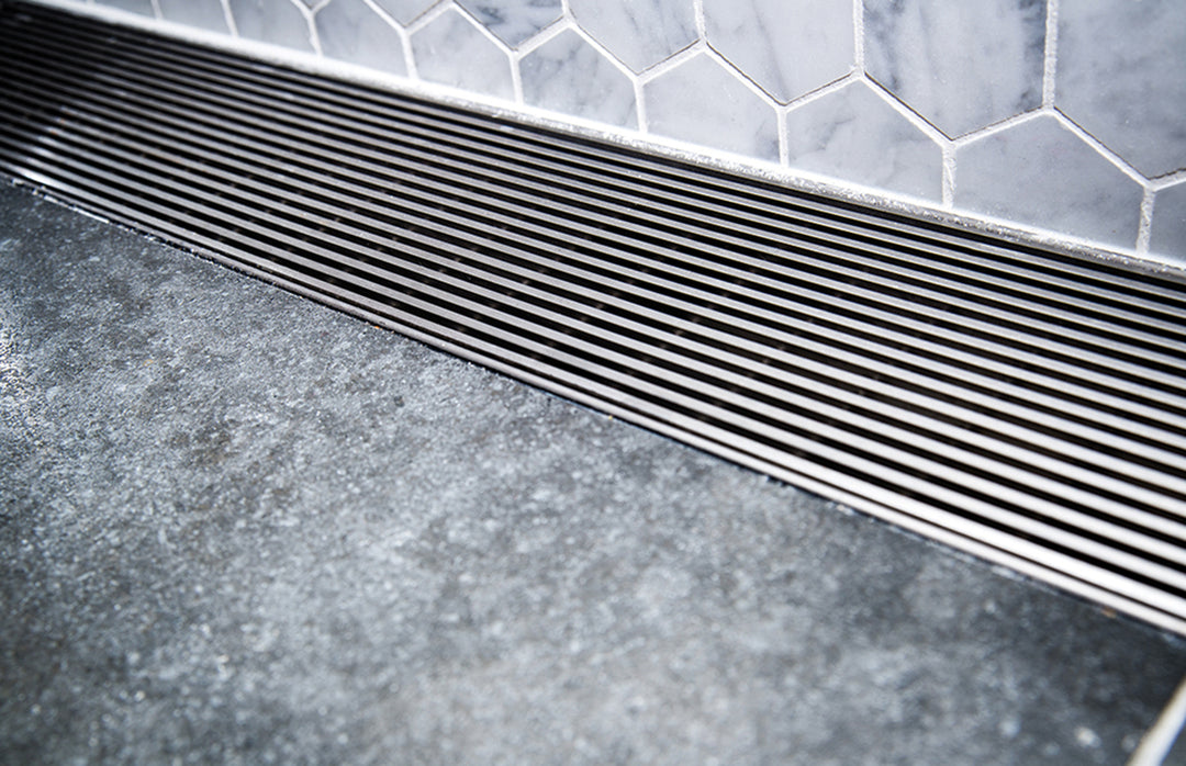 Phoenix Flat Channel Drain HG 75 x 1200mm Outlet 65mm