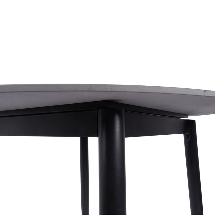 Fiore 90cm diameter Black Marble/Sintered Stone Top Table