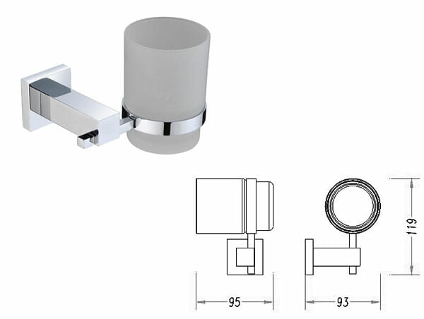 Square Toothbrush Holder