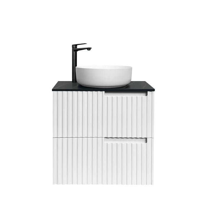 Noosa 600mm Satin White Wall Hung Vanity