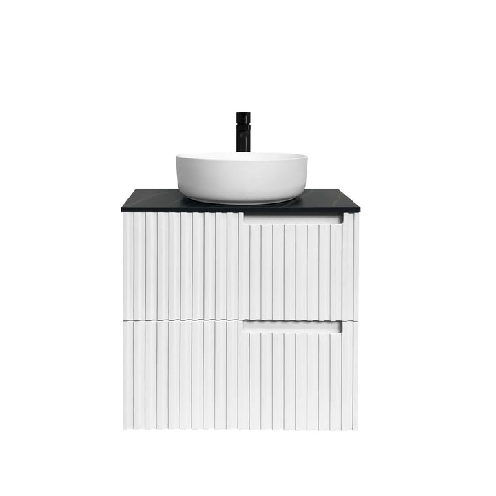 Noosa 600mm Satin White Wall Hung Vanity