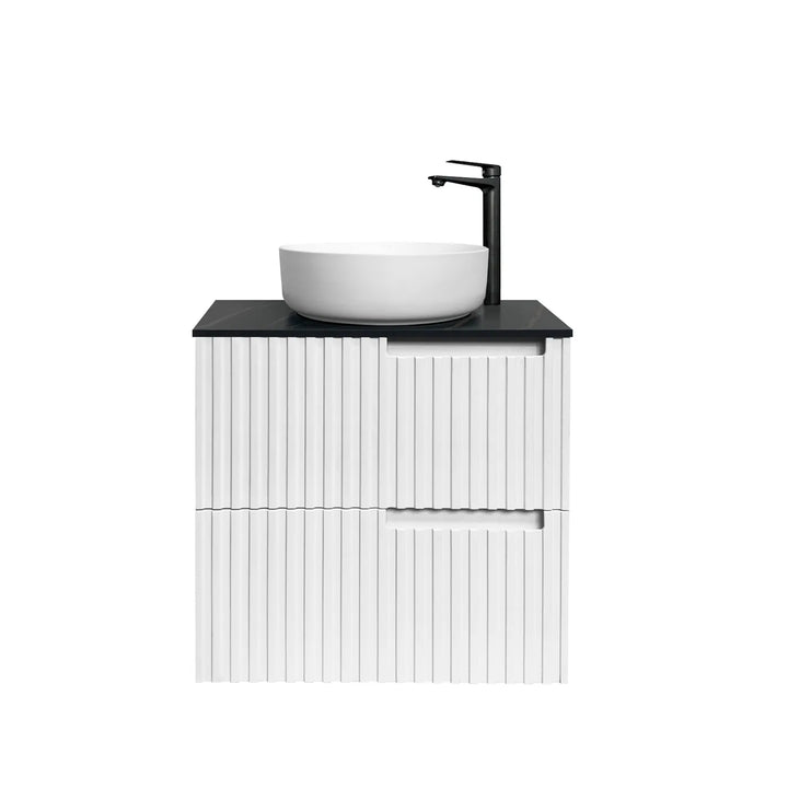 Noosa 600mm Satin White Wall Hung Vanity