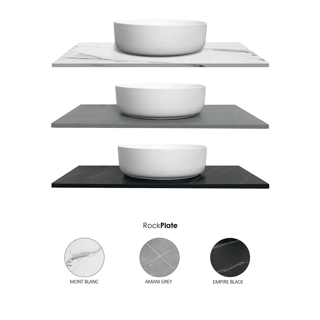 Marlo 600mm Matte Black Wall Hung Vanity