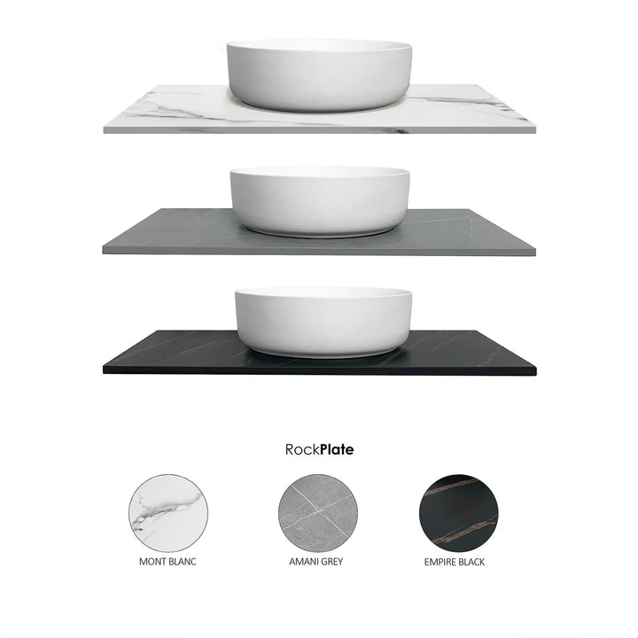 Marlo 600mm Matte Black Wall Hung Vanity