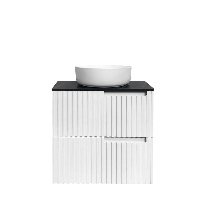Noosa 600mm Satin White Wall Hung Vanity