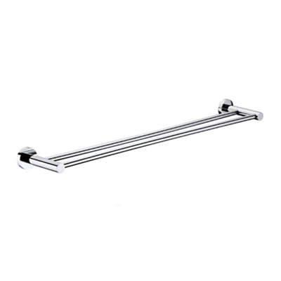 Round 90cm Double Towel Rail Chrome
