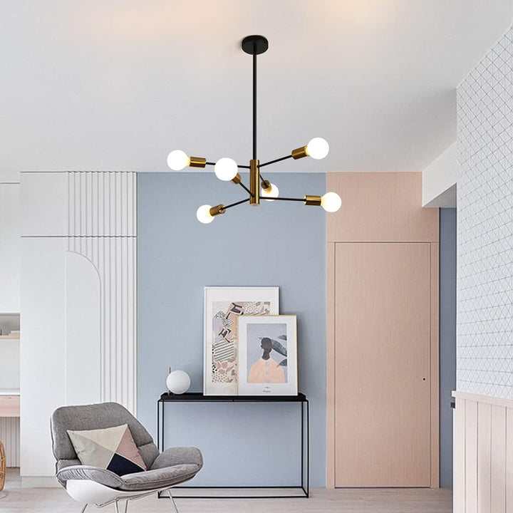 Sputnik Chandelier Modern Industrial, 6-Light