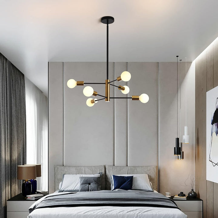 Sputnik Chandelier Modern Industrial, 6-Light