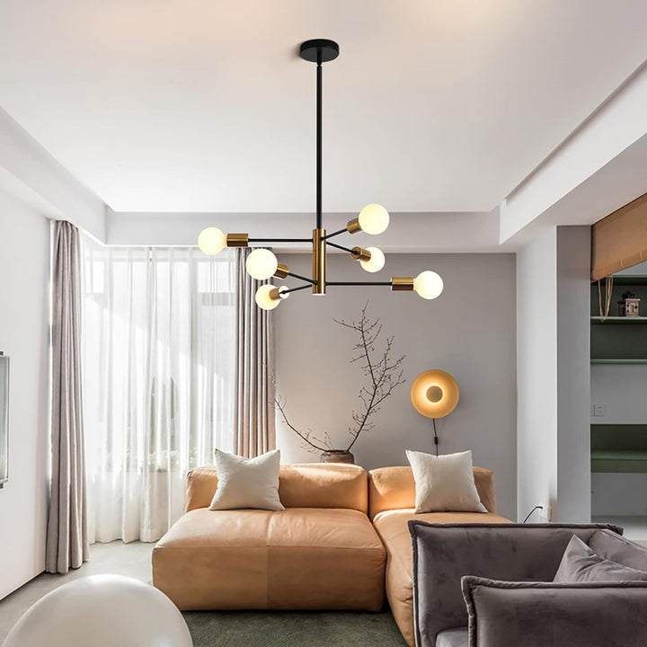 Sputnik Chandelier Modern Industrial, 6-Light