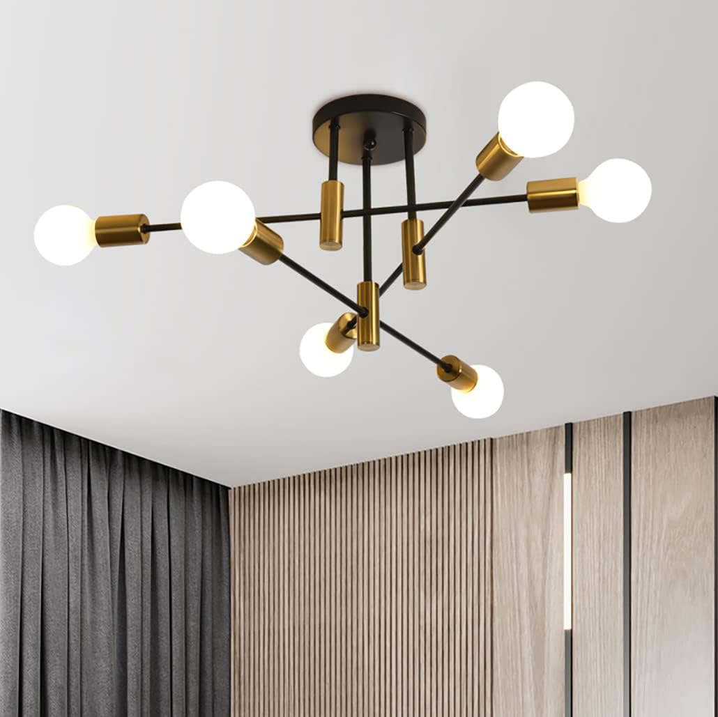 Mid Century Chandelier Modern, 6-Light