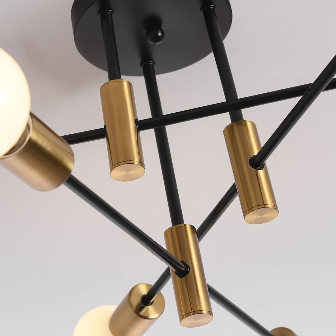 Mid Century Chandelier Modern, 6-Light