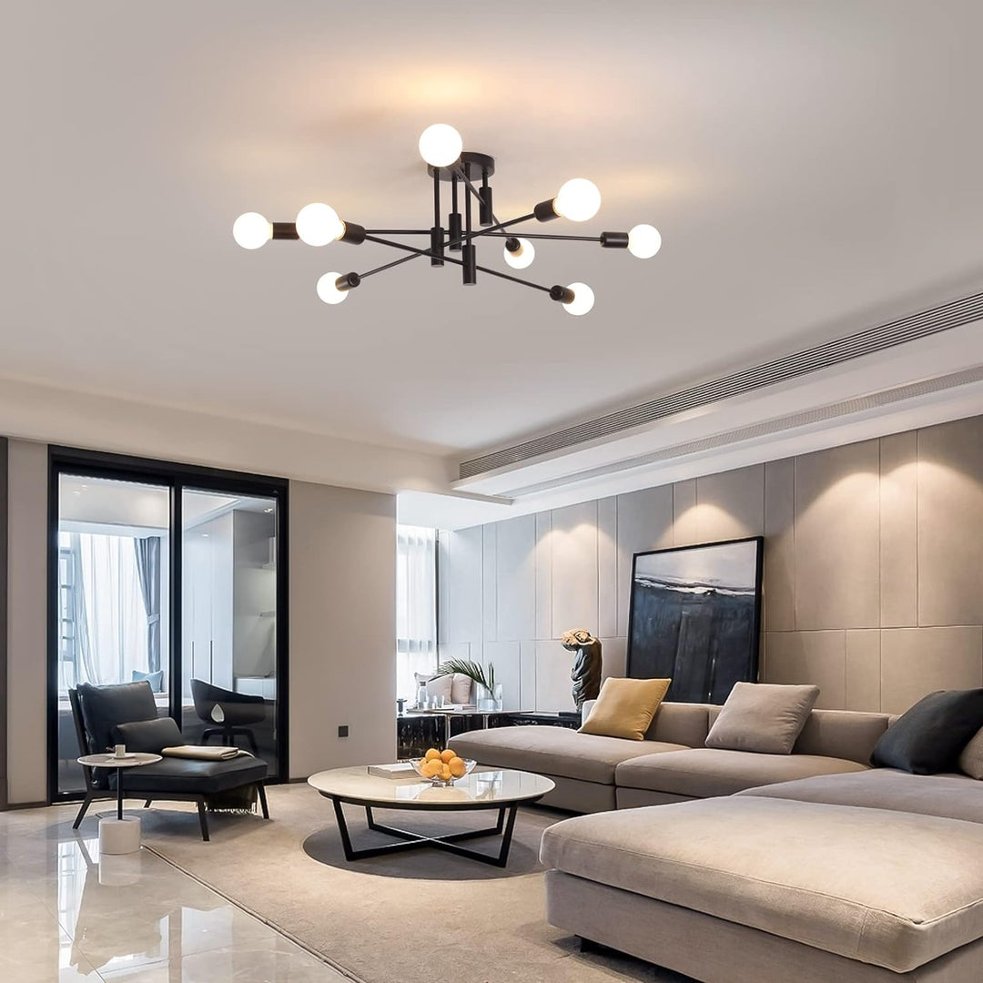 Modern Semi Flush Chandelier