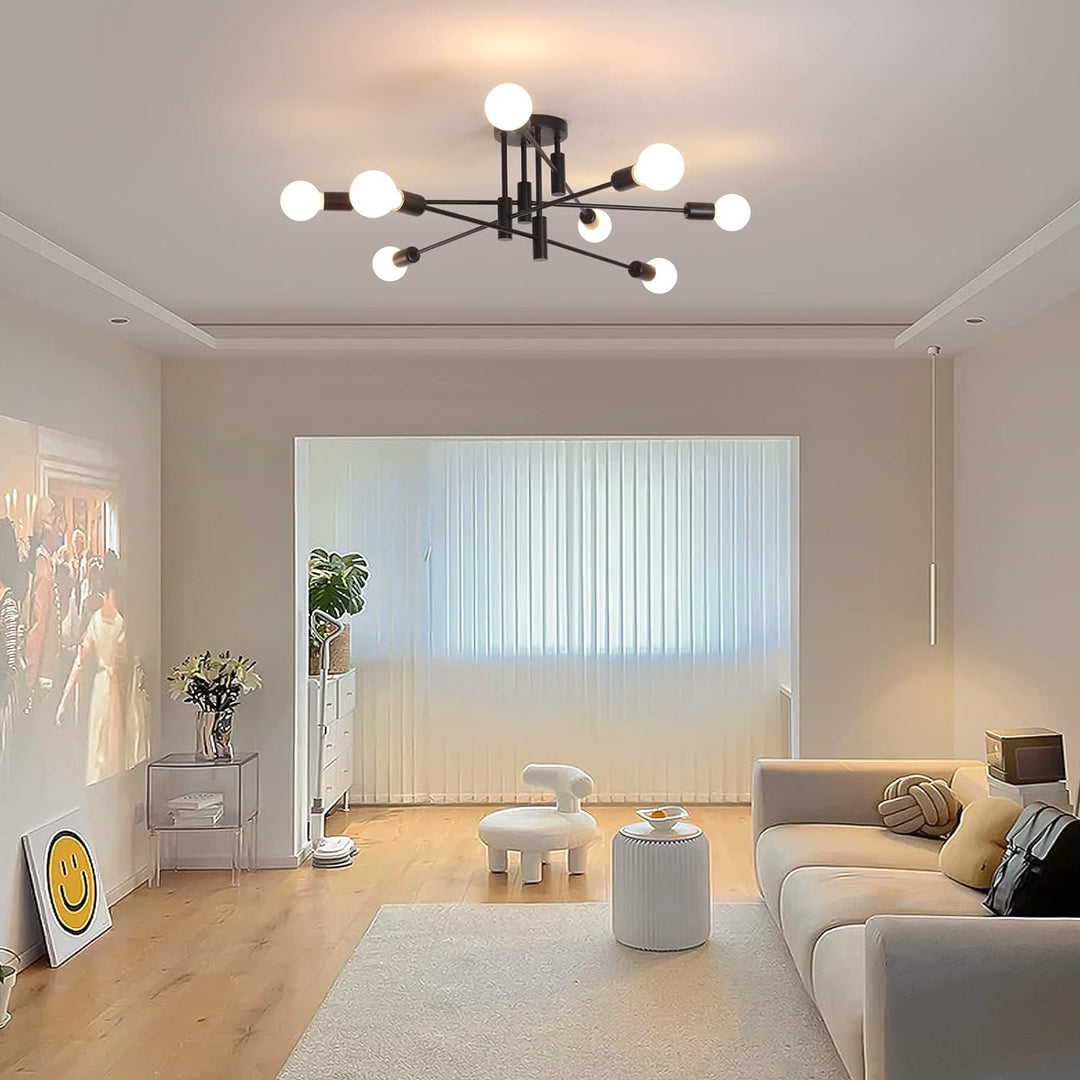 Modern Semi Flush Chandelier