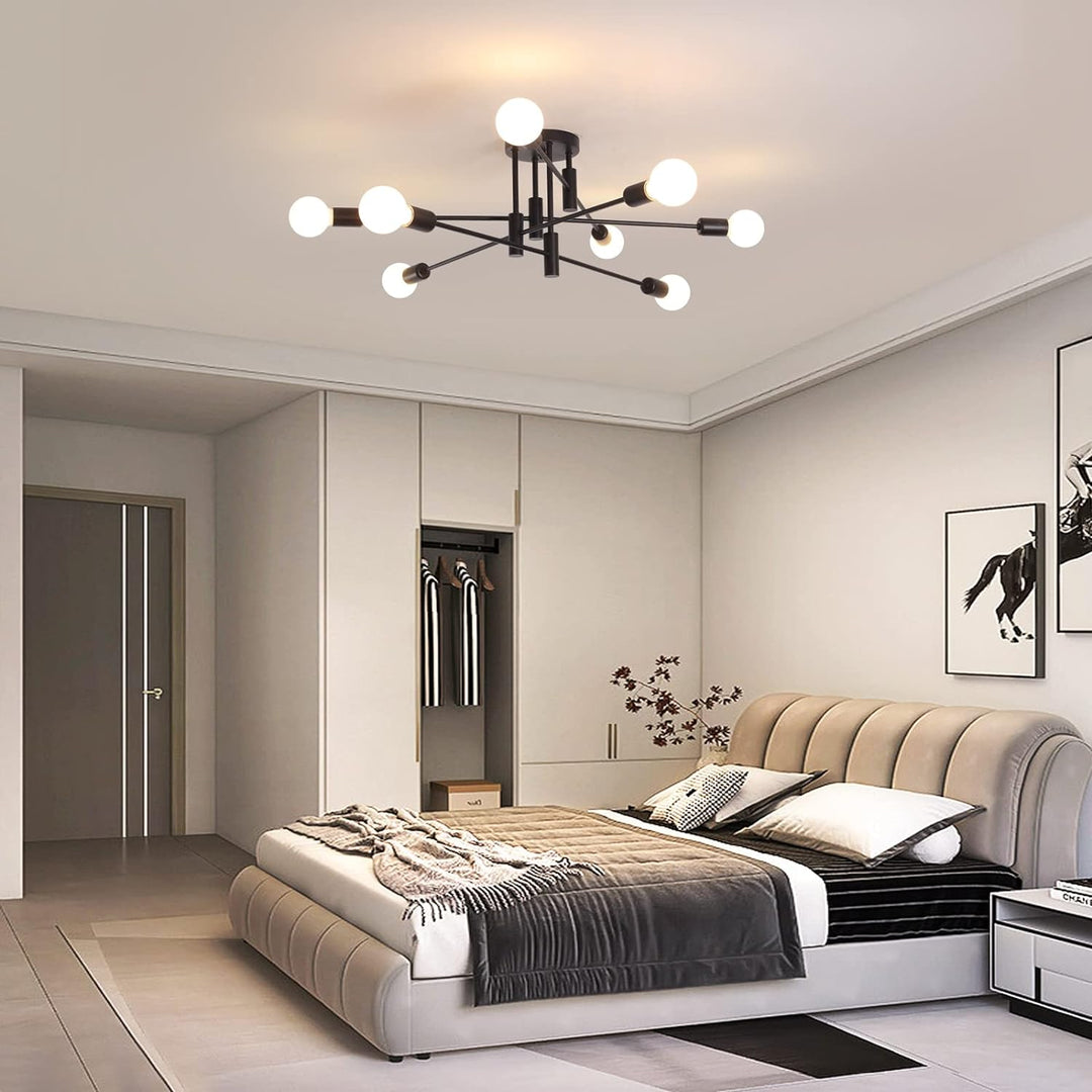 Modern Semi Flush Chandelier