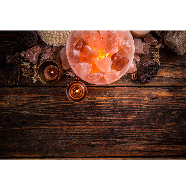 Himalayan Pink Salt Lamp Fire Bowl