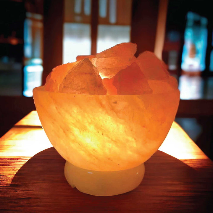 Himalayan Pink Salt Lamp Fire Bowl