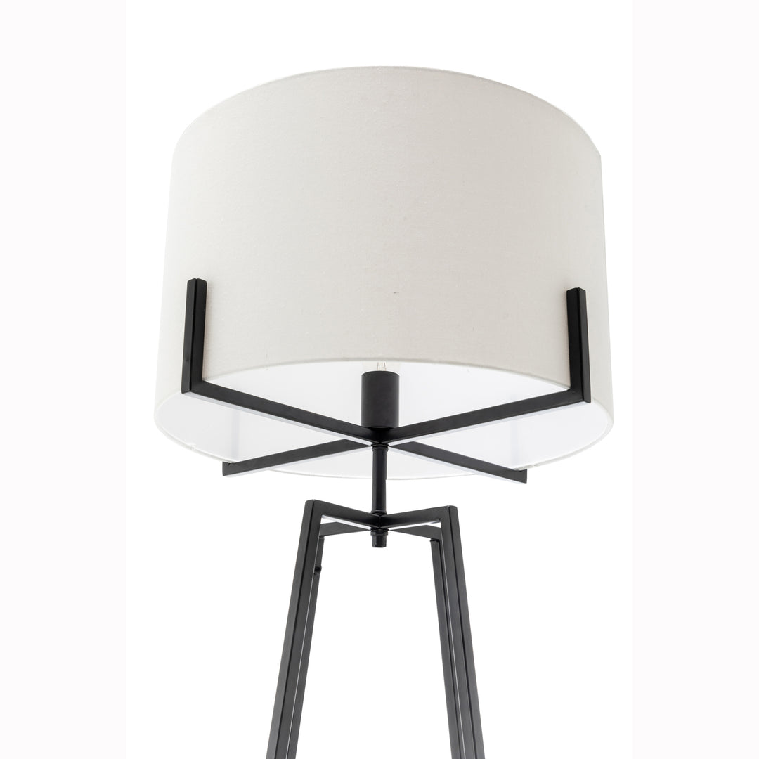Modern Dimmable Floor Lamp w/ Linen Shade Designer Lighting
