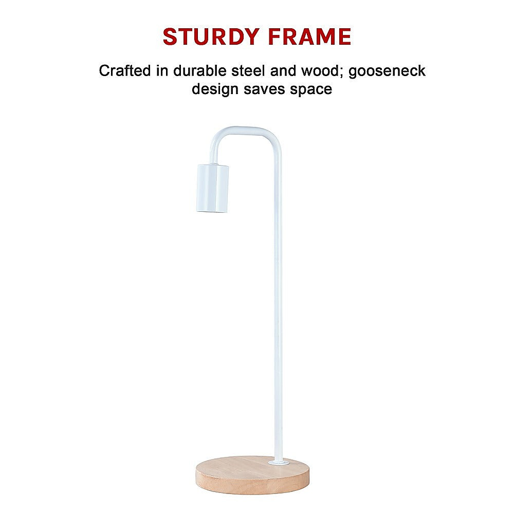Modern Table lamp Desk Light Timber Base