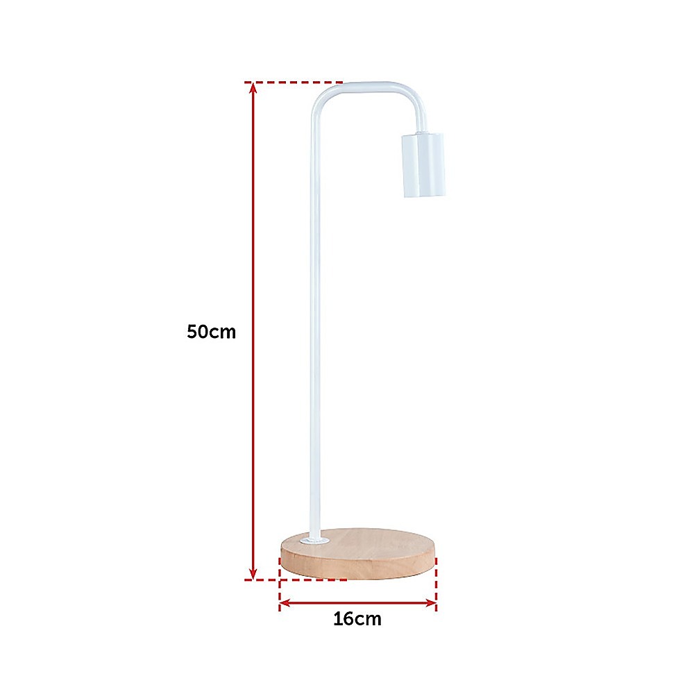 Modern Table lamp Desk Light Timber Base